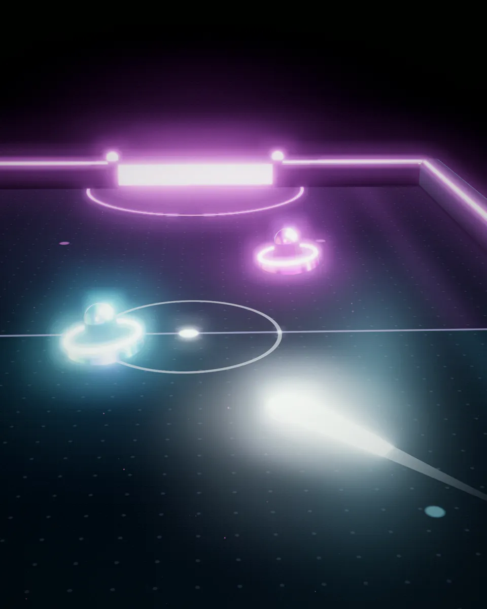 Neon Finger Hockey: Geser telunjuk