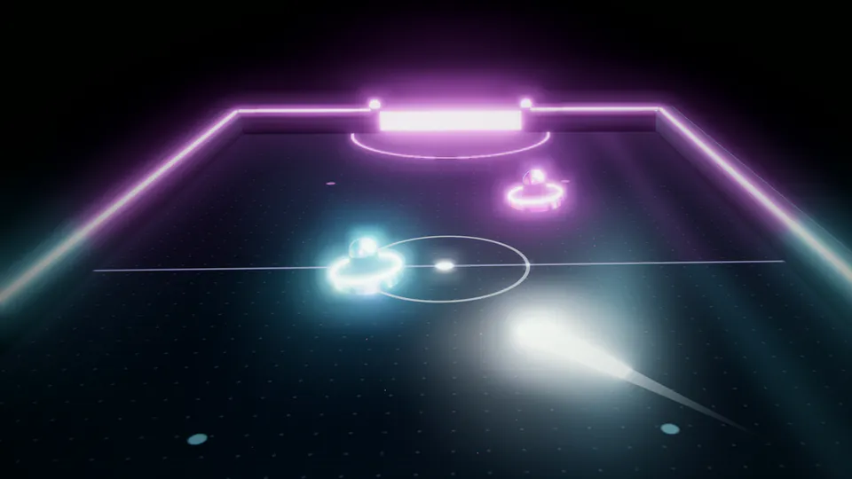 Neon Finger Hockey: Geser telunjuk
